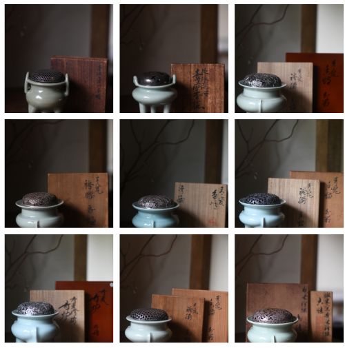 青瓷纯银火舍  香炉