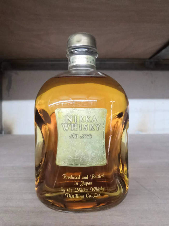 〓与众不同〓90年代 Nikka一甲 酒窝 全麦 All Malt威士忌酒 日威士忌酒老洋酒