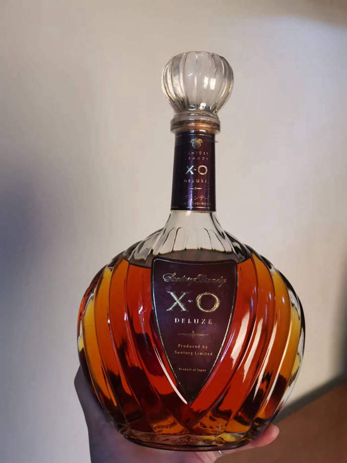 【甜美醇厚】日本 90年代 金花标 三得利 XO DELUXE 老白兰地
