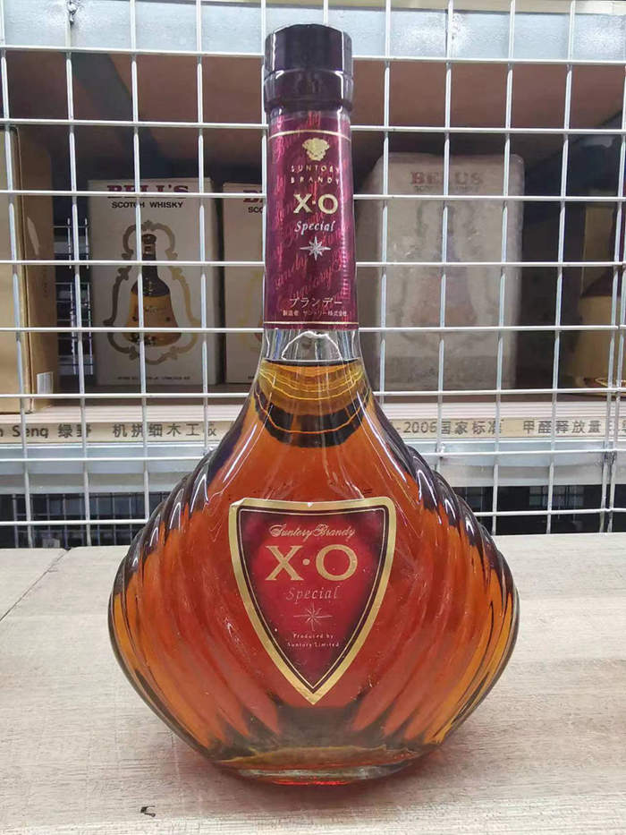 【甜美醇厚】日本 80-90年代 金花标 三得利 XO 老白兰地
