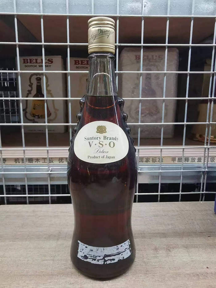 【甜美醇厚】日本 80年代 双狮标 三得利 VSO BRANDY 老白兰地