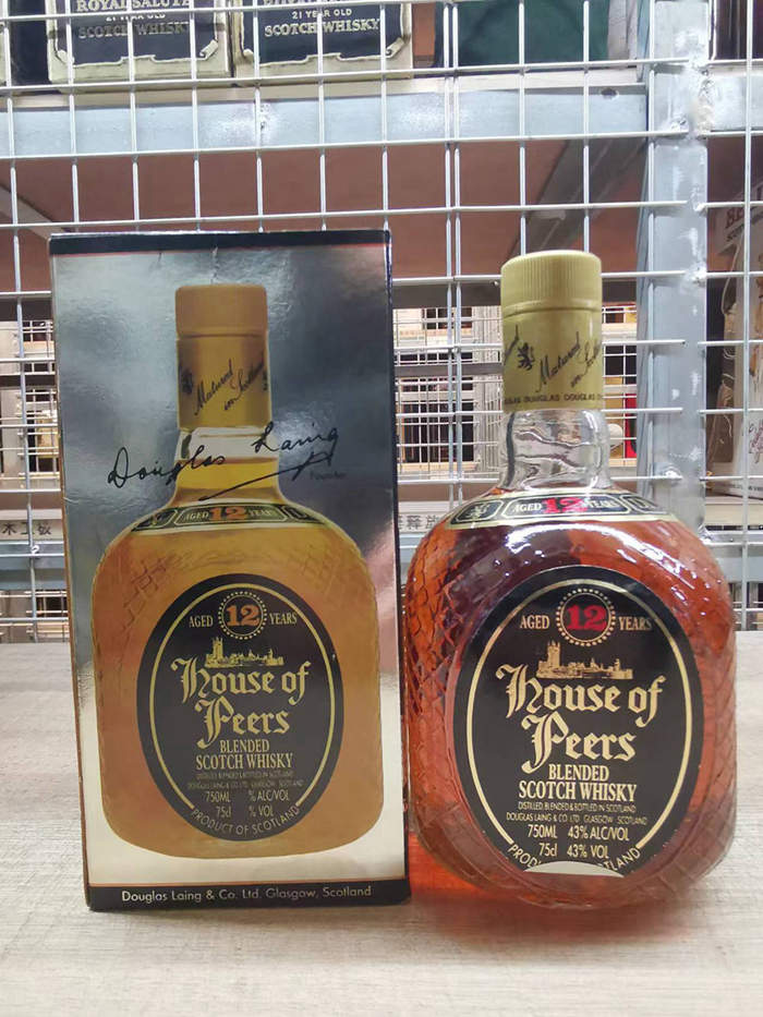 80年代 House of peers 贵族世家12年 调和威士忌 苏威