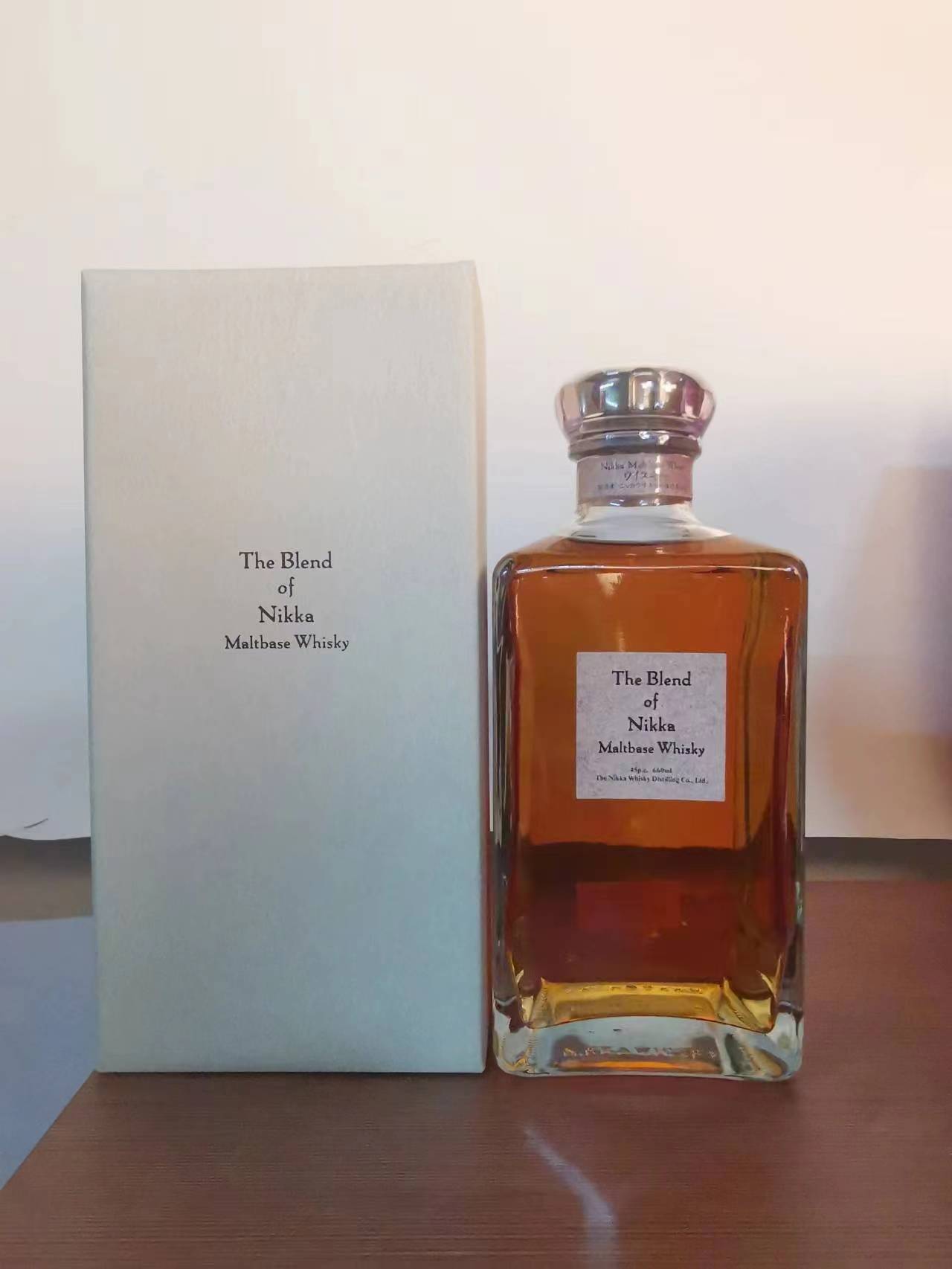 【绝版香水瓶/旋转头】日本 90年代 NIKKA 四角香水瓶 水晶瓶 绝版 一甲纯麦威士忌 The Blend of Nikka Maltbase Whisky 值得收藏