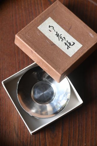 秀夆堂造 小尺寸锡托 未使用过 带纸箱