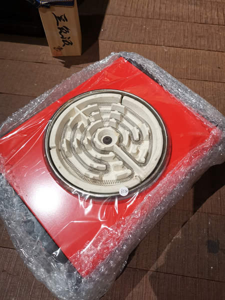 修复了 国内电压！！！ TOSHIBA電熱器【昭和レトロ家電】東芝電気コンロ HP-630长:28cm 高:8.5cm 宽:20.5cm