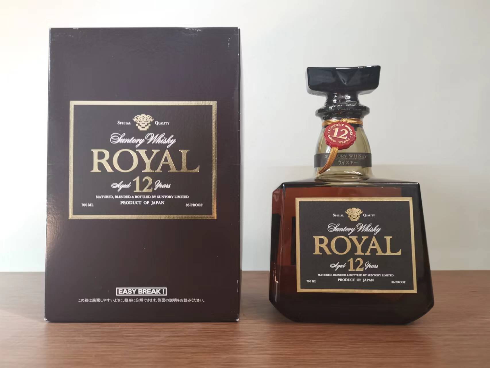 【绝版老酒】三得利 SUNTORY 金花响 黑标Black Label 洛雅12年 绝版老酒