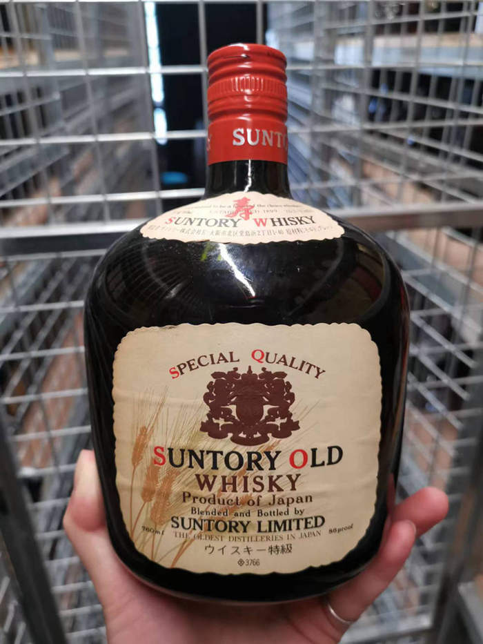 〓日威代名词〓三得利 80-90年代 双狮 SUNTORY OLD 寿牌威士忌 麦穗 特级 3766
