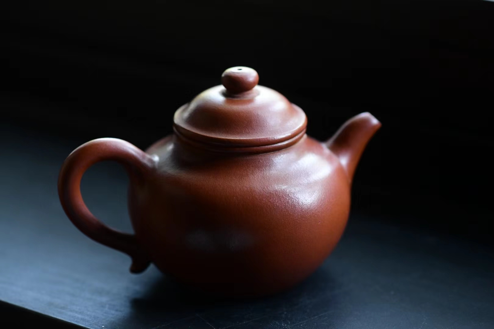 乾隆 时期 朱泥 莲子 老紫砂