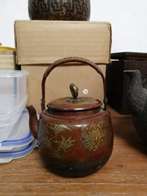 日本 明治时期 迷你小铜壶 工艺精湛，精气神足。
