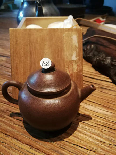 日本回流 清末 炮口 紫泥 老紫砂 品相如图 带保存箱