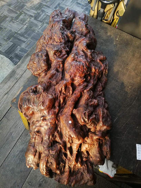 天然木　オブジェ　特大　113×48cm 花台 ◎瘤 敷板 置物台 盆栽台 木製　無垢　自然木　縦横　：113×48㎝　　　　　
高さ　：13㎝
素人採寸ですので、若干の誤差はお許しください
