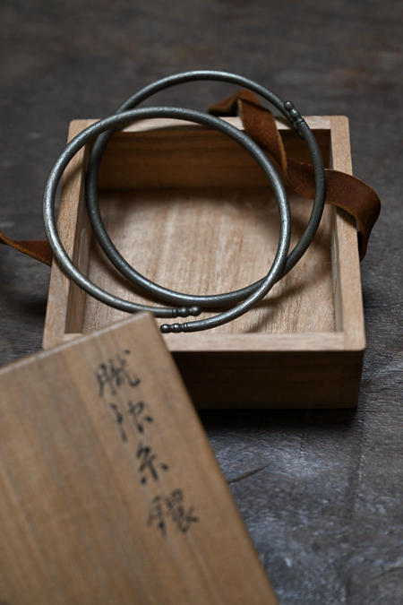 三龙堂造 胧银 釜环